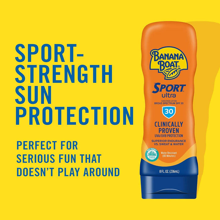 Banana Boat Sport Ultra SPF 30 Sunscreen Lotion, 8oz