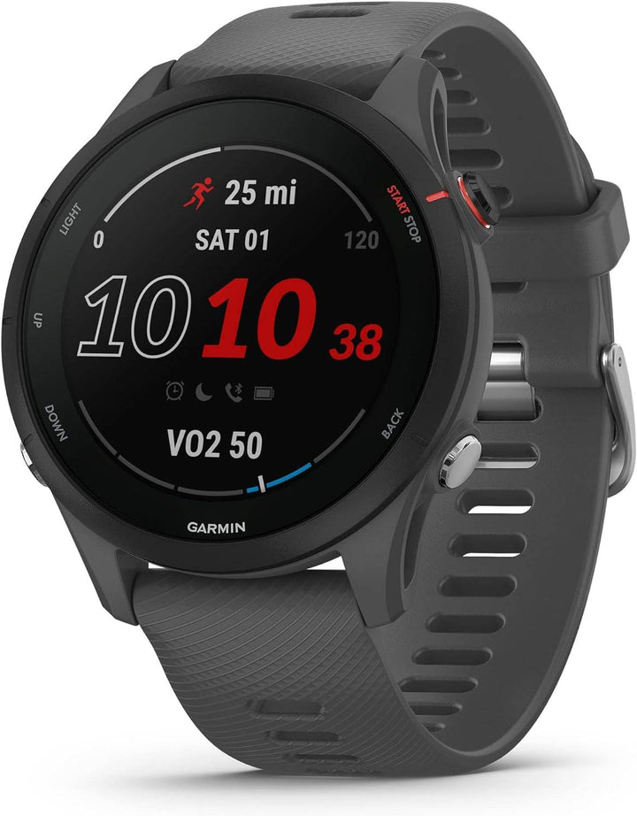 Garmin Forerunner® 255, GPS Running Smartwatch, Slate Gray