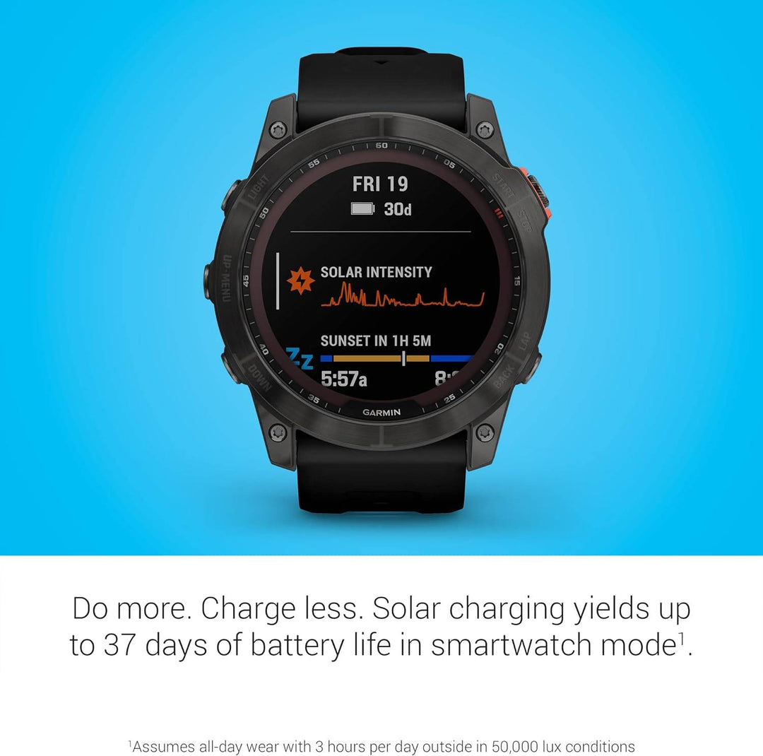 Garmin fenix 7X Sapphire Solar, Larger sized adventure smartwatch